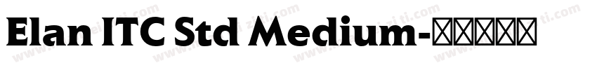 Elan ITC Std Medium字体转换